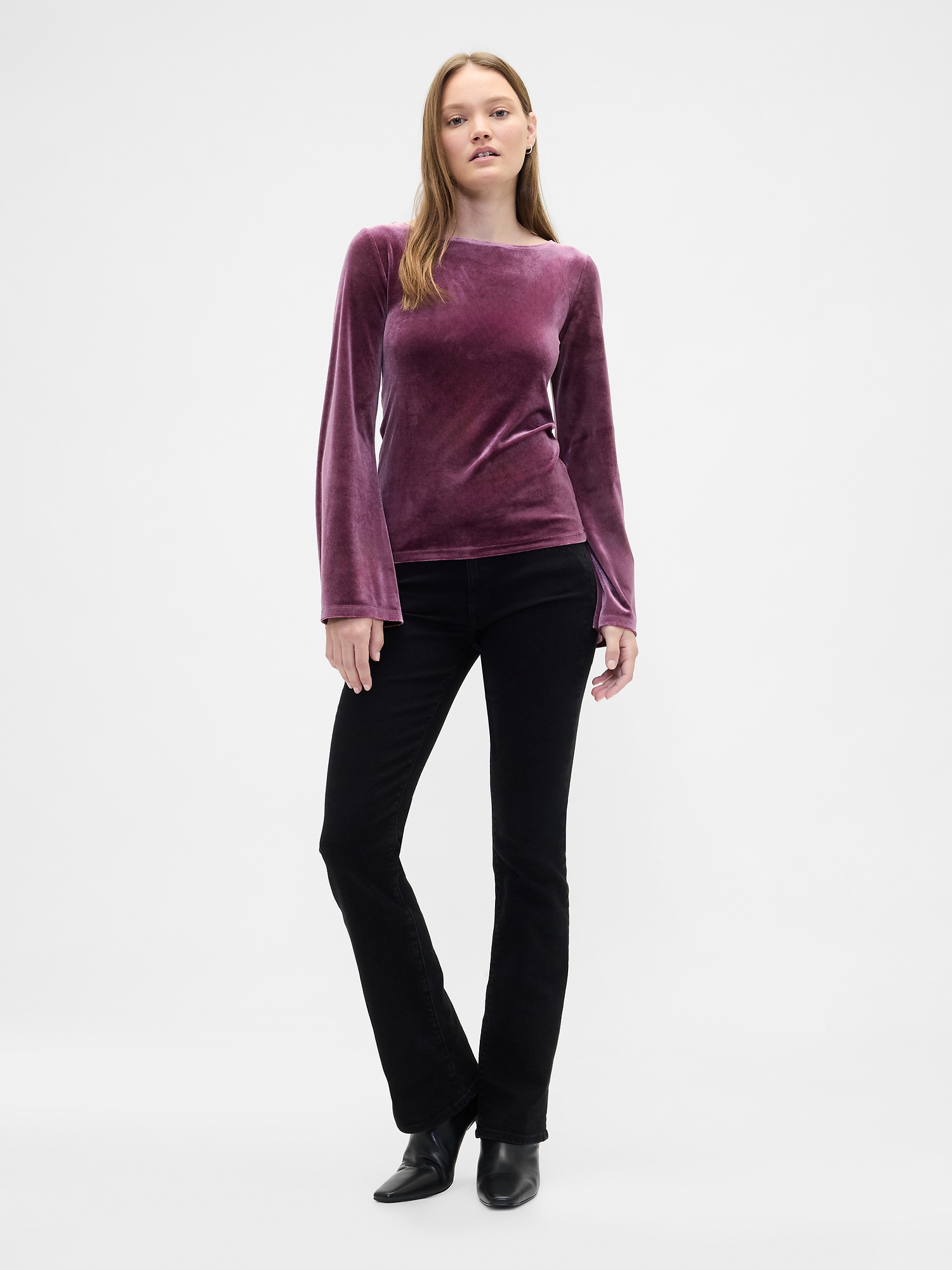 Bell Sleeve Boatneck T-Shirt | Gap Factory