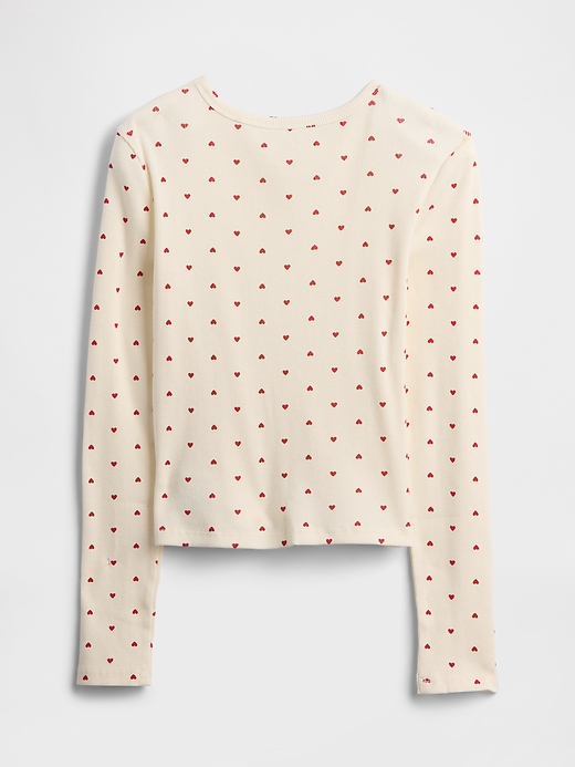 Image number 2 showing, Kids Ribbed Pointelle T-Shirt