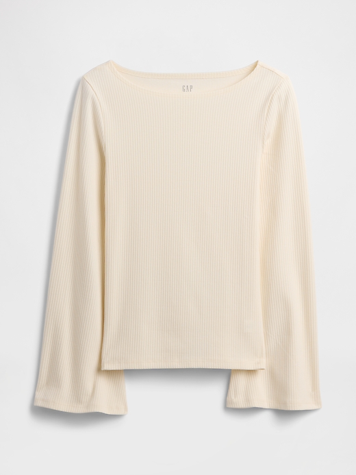 Image number 5 showing, Bell Sleeve Boatneck T-Shirt