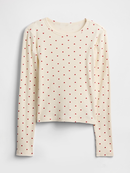 Image number 1 showing, Kids Ribbed Pointelle T-Shirt