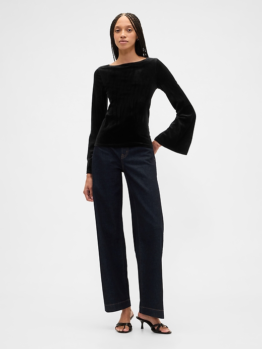 Image number 3 showing, Bell Sleeve Boatneck T-Shirt