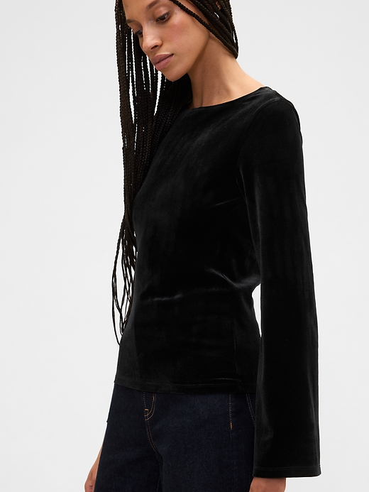 Image number 4 showing, Bell Sleeve Boatneck T-Shirt