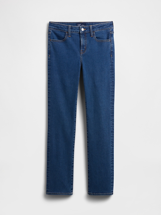 Image number 7 showing, Mid Rise Classic Straight Jeans
