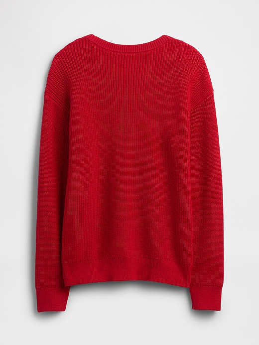 Kids Relaxed Shaker-Stitch Crewneck Sweater | Gap Factory