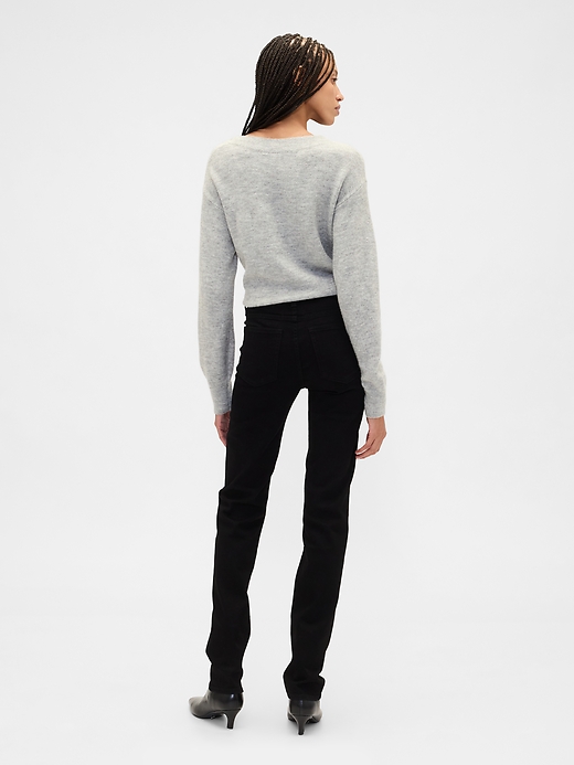 Image number 4 showing, Mid Rise Classic Straight Jeans