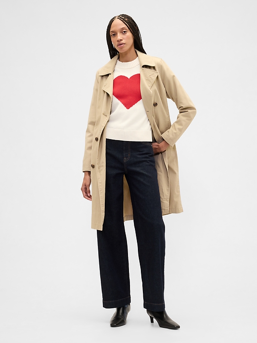 Image number 3 showing, Relaxed Cropped Intarsia Sweater