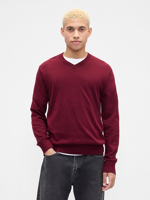 トップス Tenderloin V neck cotton knit L Cotton V-Neck Sweater | Gap Factory