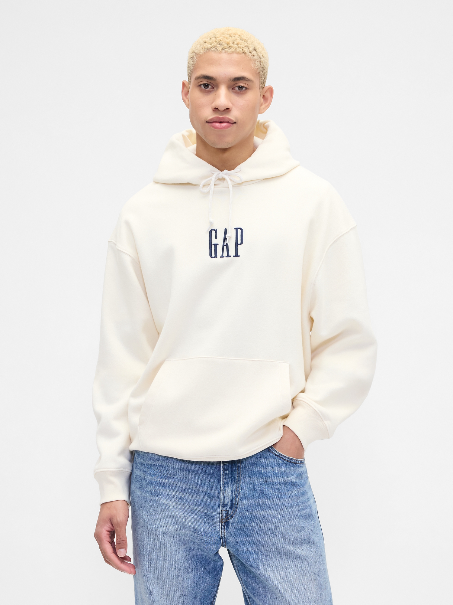 Adult Vintage Soft Oversized Gap Mini-Logo Hoodie | Gap Factory