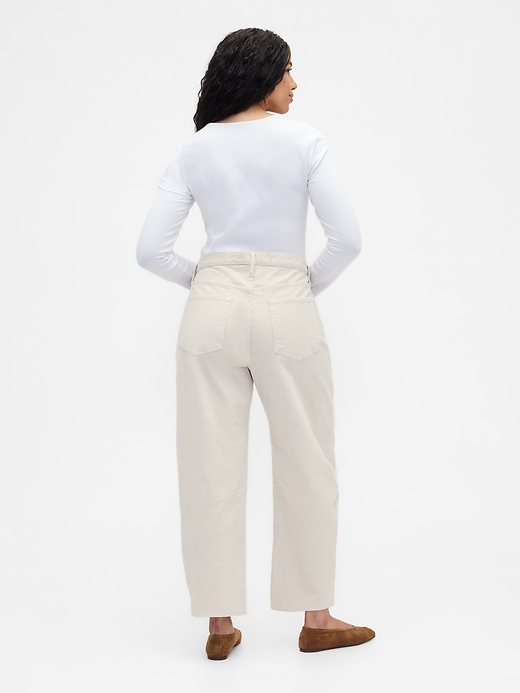 Image number 6 showing, High Rise Barrel Corduroy Pants