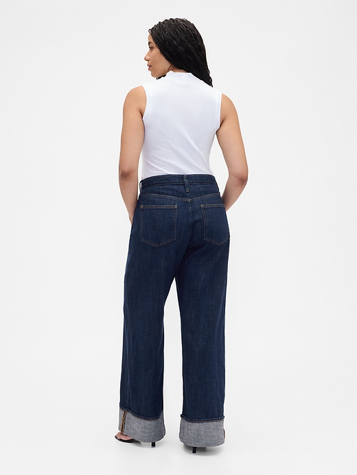 Image number 6 showing, High Rise Wide-Leg Jeans