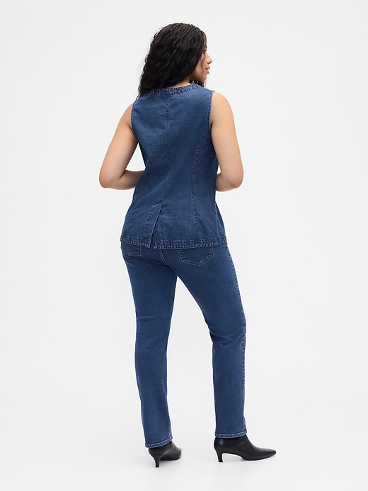 Image number 6 showing, Mid Rise Classic Straight Jeans