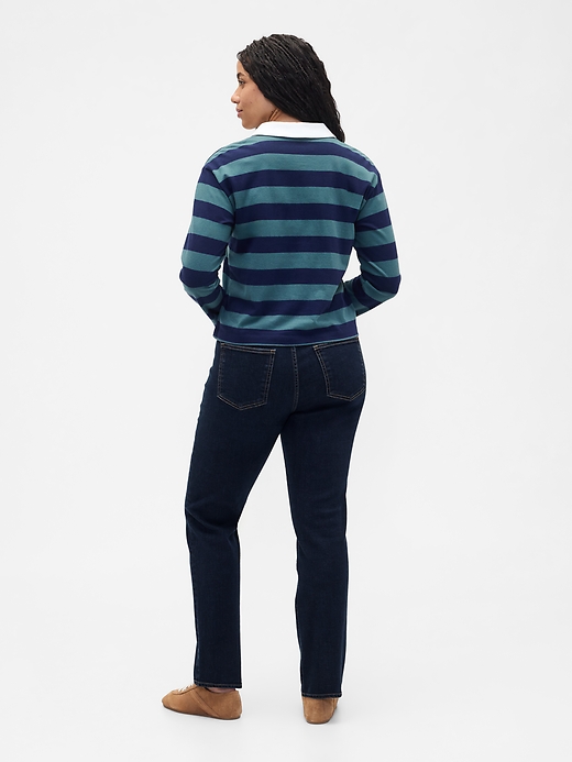 Image number 6 showing, Mid Rise Classic Straight Jeans