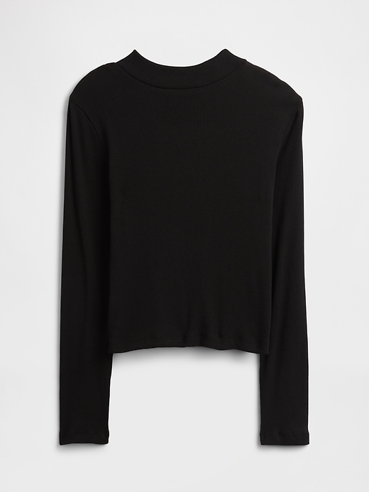Image number 1 showing, Kids Ribbed Mockneck Top
