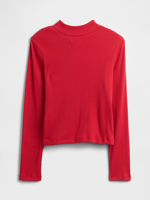 Image number 1 showing, Kids Ribbed Mockneck Top