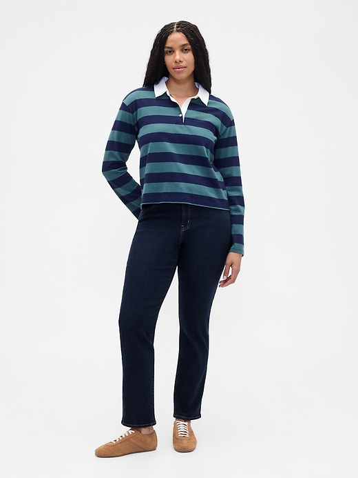 Image number 5 showing, Mid Rise Classic Straight Jeans