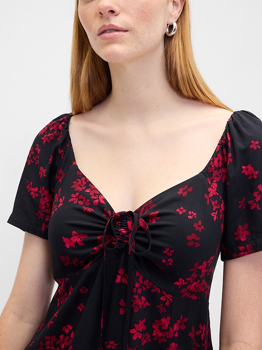 Image number 3 showing, Puff Sleeve Midi Dress