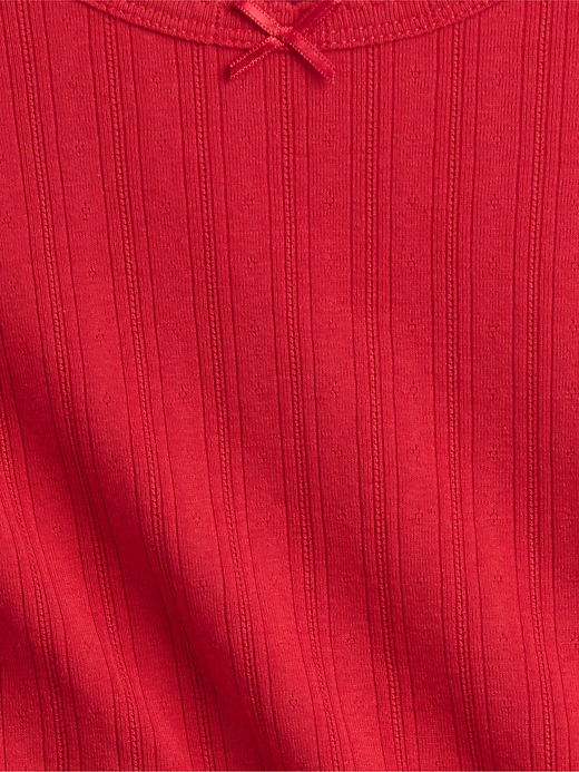Image number 3 showing, Kids Ribbed Pointelle T-Shirt