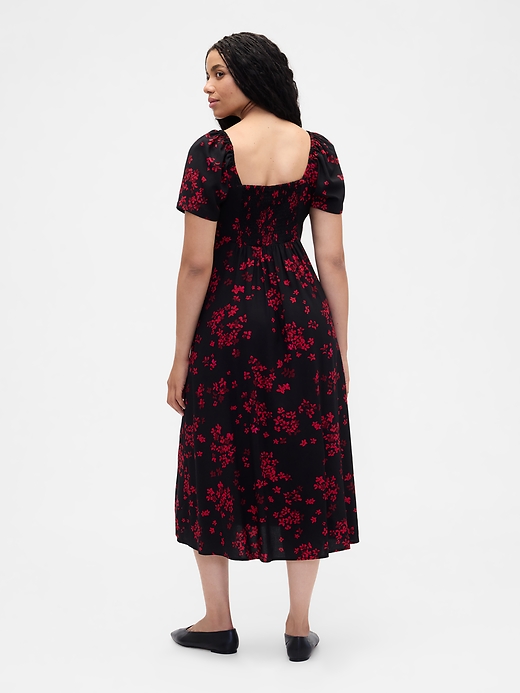Image number 5 showing, Puff Sleeve Midi Dress