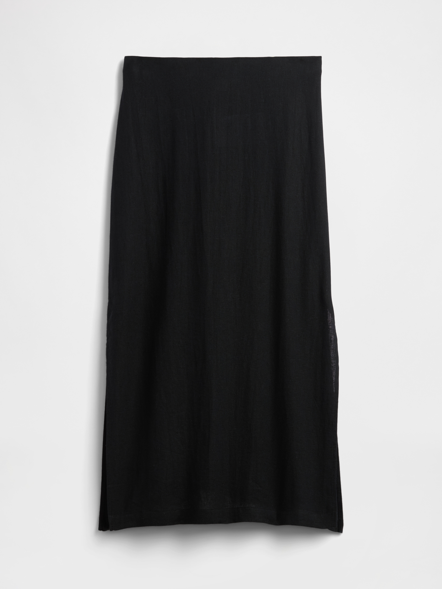Linen-Blend Maxi Slip Skirt | Gap Factory