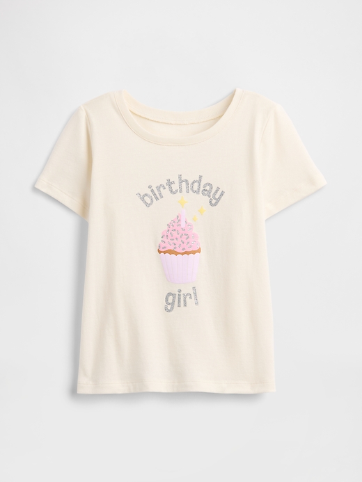 ★neann★ FOIL PRINT BABY TUNIC TOP babyGap B-Day Graphic T-Shirt | Gap Factory