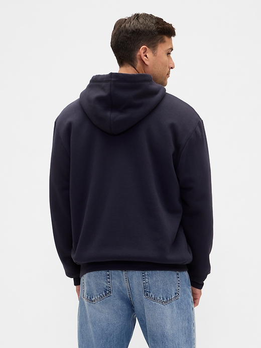 Relaxed Gap Logo Sherpa-Lined Zip Hoodie | Gap Factory