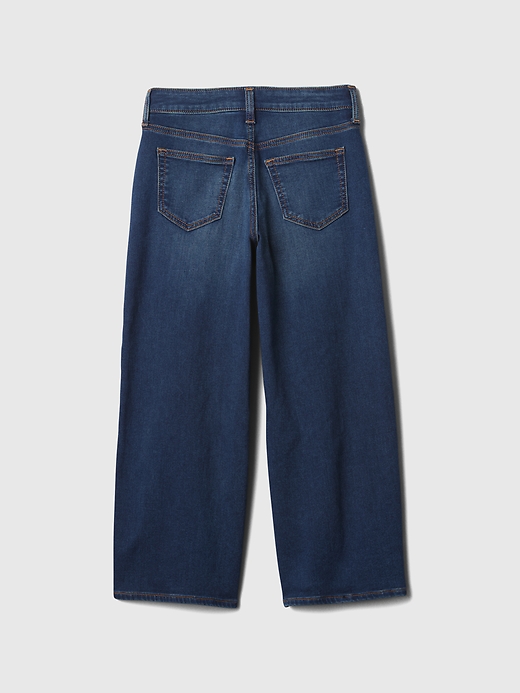 Image number 3 showing, Kids High Rise Wide-Leg Ankle Sweatpant Jeans