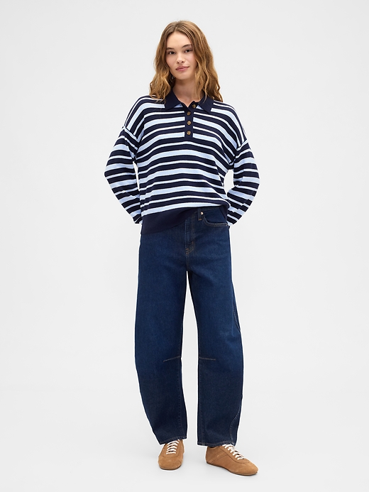 Image number 3 showing, CashSoft Relaxed Sweater Polo Shirt