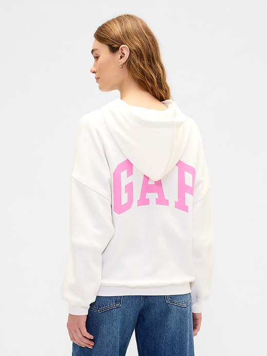 Image number 2 showing, Relaxed Gap Mini-Logo Cropped Hoodie