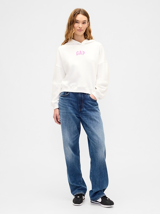 Image number 3 showing, Relaxed Gap Mini-Logo Cropped Hoodie