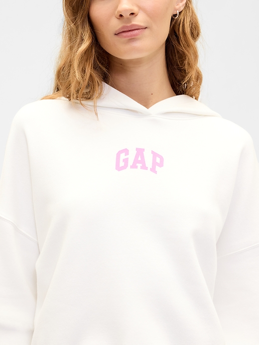 Image number 4 showing, Relaxed Gap Mini-Logo Cropped Hoodie