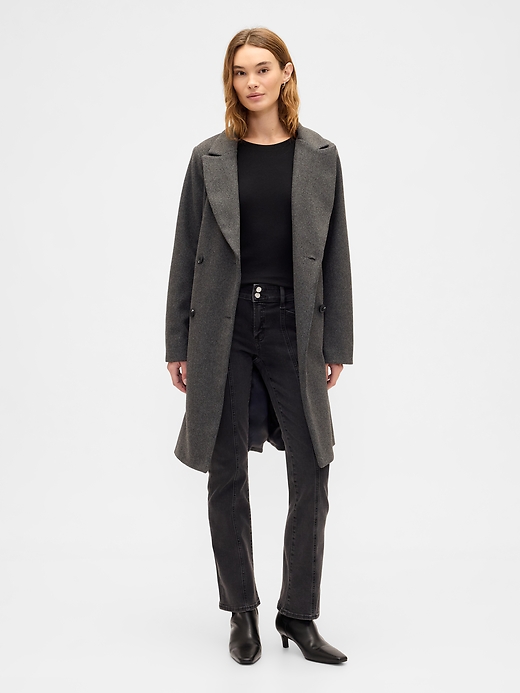 Image number 1 showing, Mid Rise Universal Seamed Baby Boot Jeans