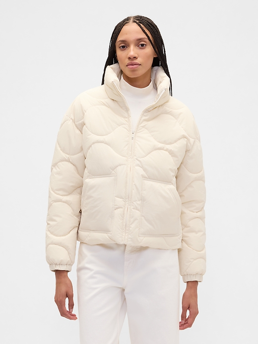 Image number 1 showing, Relaxed Quilted Nylon Jacket