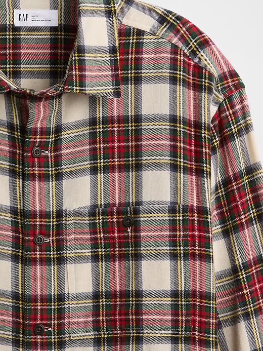 Image number 4 showing, Flannel Shirt in Boxy Fit