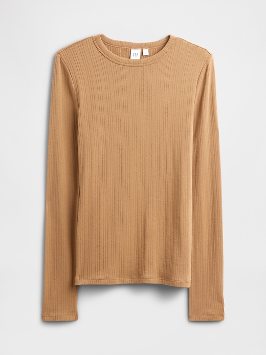 Image number 5 showing, Ribbed Crewneck T-Shirt