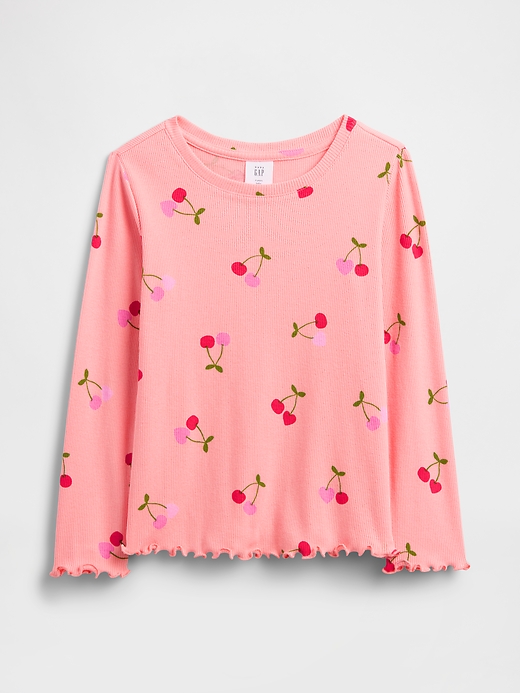 L'image numéro 1 présente T-shirt à imprimé côtelé babyGap