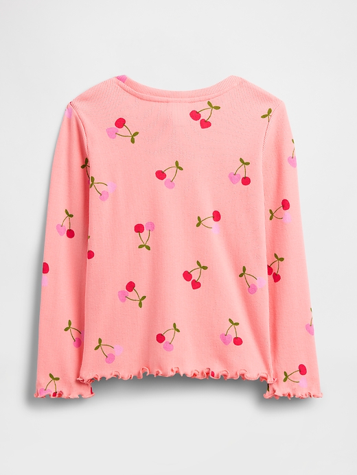 L'image numéro 2 présente T-shirt à imprimé côtelé babyGap