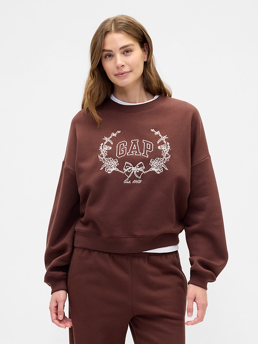 Image number 1 showing, Oversized Wedge Gap Logo Sweatshirt