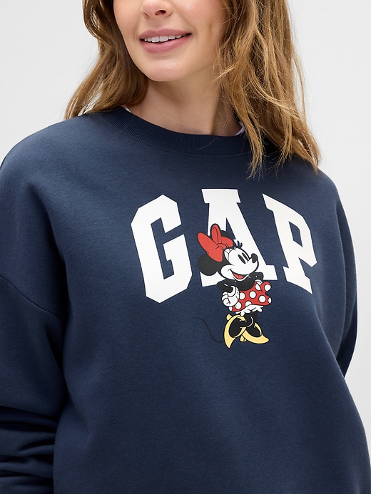 Image number 4 showing, Gap × Disney Minnie Mouse Relaxed Logo Sweatshirt