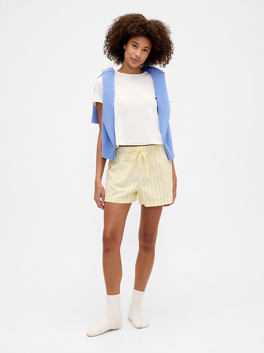 Image number 1 showing, Poplin PJ Shorts