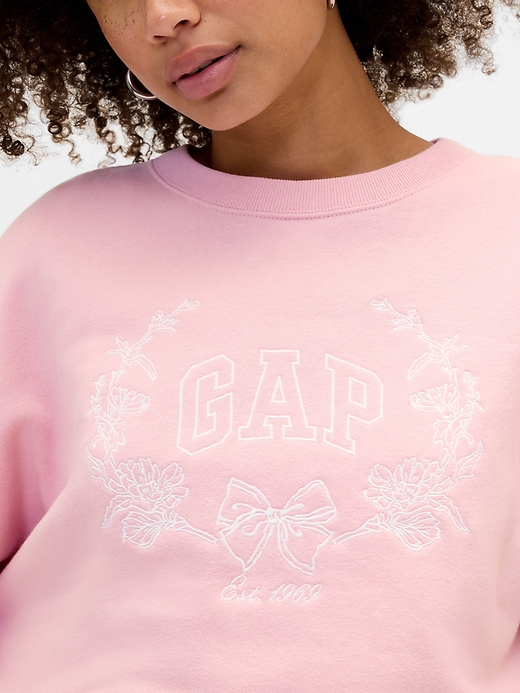 Image number 4 showing, Oversized Wedge Gap Logo Sweatshirt
