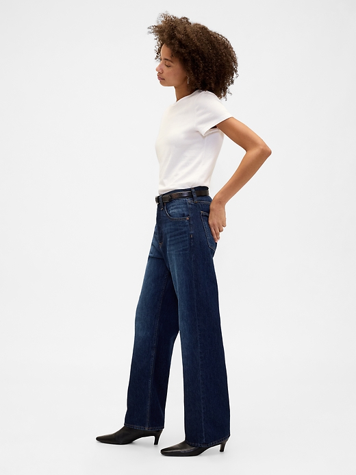Image number 3 showing, Low Slung Relaxed Straight Jeans