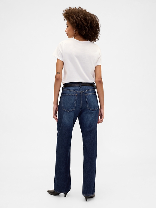 Image number 4 showing, Low Slung Relaxed Straight Jeans