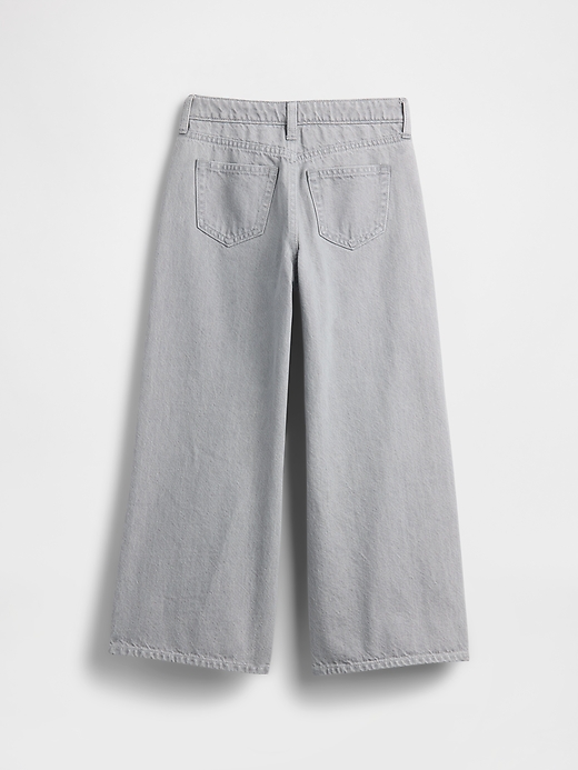 Image number 2 showing, Kids High Rise Wide-Leg Ankle Jeans