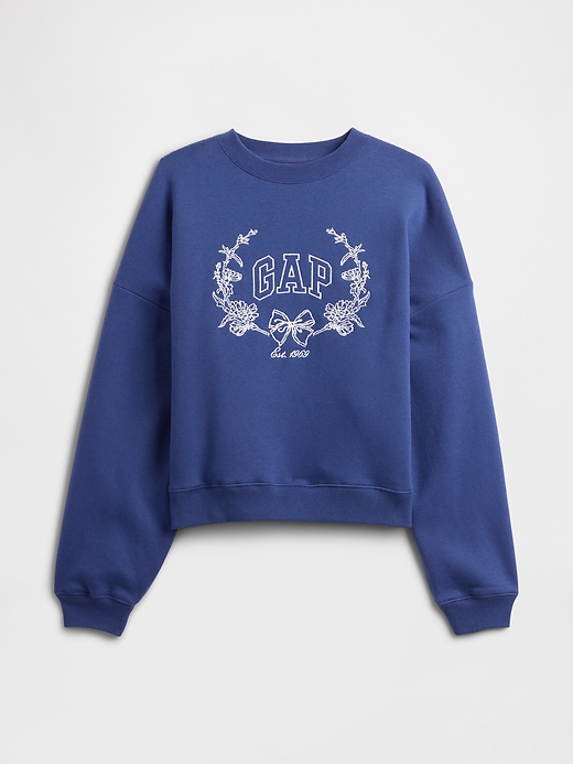 Image number 5 showing, Oversized Wedge Gap Logo Sweatshirt