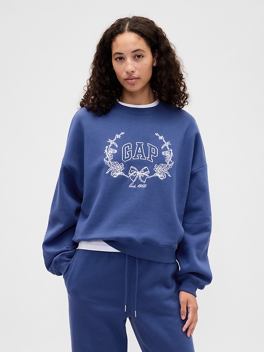 Image number 1 showing, Oversized Wedge Gap Logo Sweatshirt