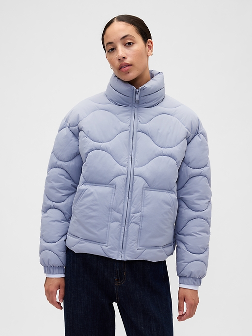 Image number 1 showing, Relaxed Quilted Nylon Jacket