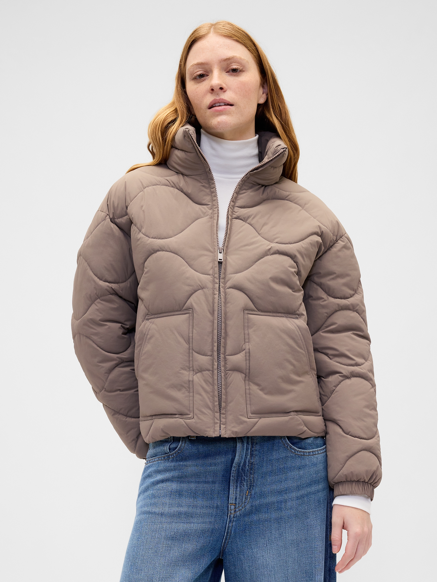 GAP 00’s Old Gimmick Nylon Down Jacket L Relaxed Quilted Nylon Jacket | Gap Factory