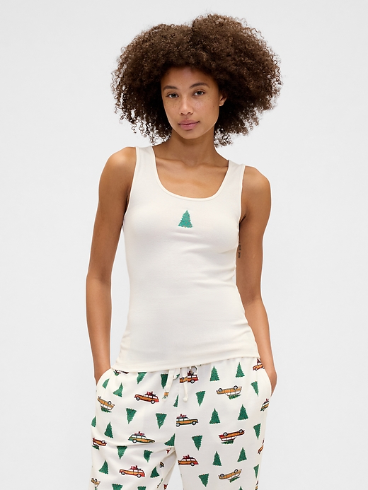 Image number 1 showing, Gap Logo Ribbed Tank Top