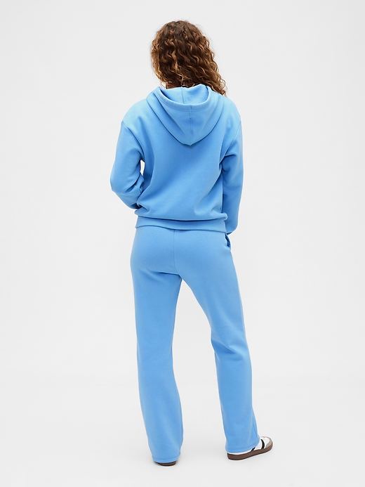L'image numéro 2 présente Pantalon en coton ouaté à jambe droite à logo Gap