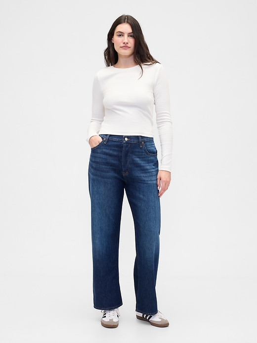 Image number 5 showing, Low Slung Relaxed Straight Jeans